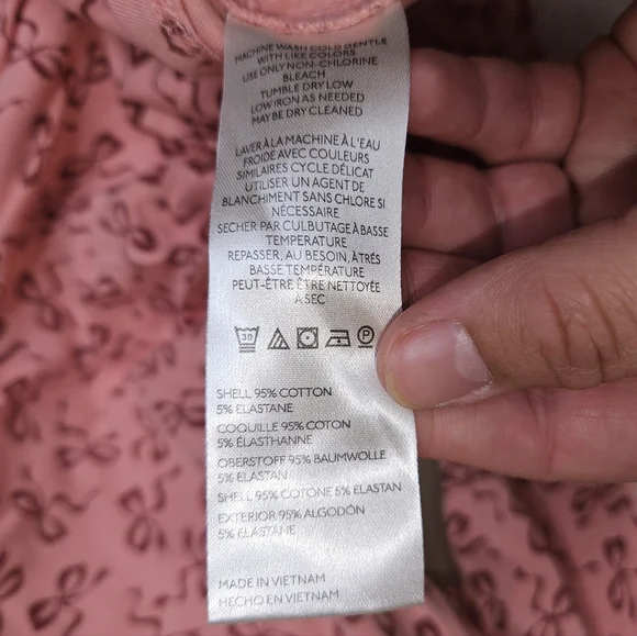 Maeve Lace Bow Print V-Neck Top, Size S, NWT - Picture 8 of 8